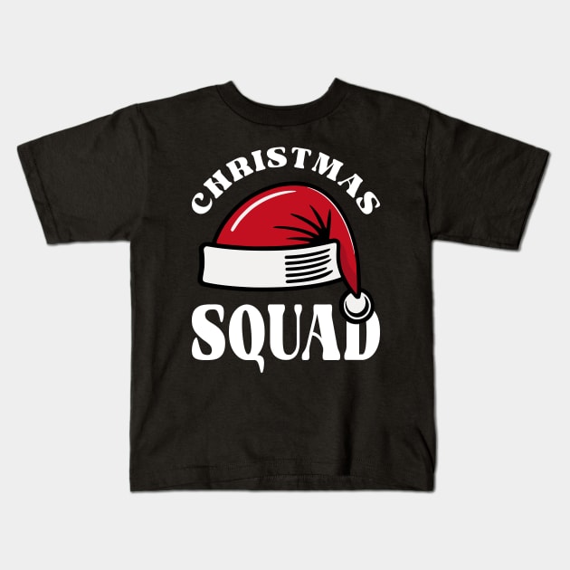 Christmas Squad Holiday Cheer Kids T-Shirt by JaussZ